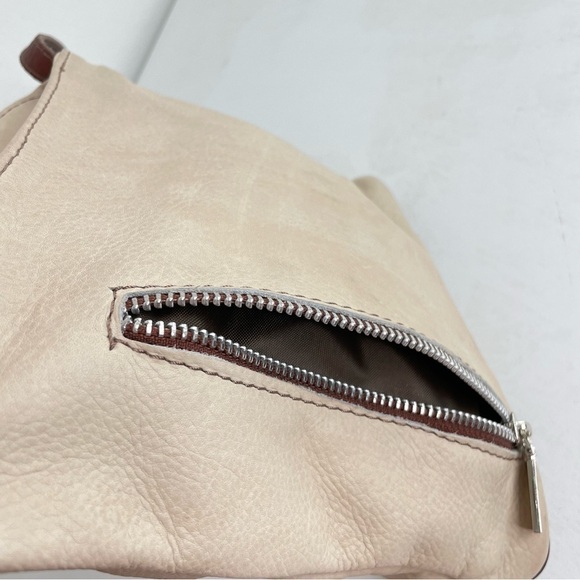 HEBELLA Made in Italy Asymmetrical Leather Crossbody Bag Purse Boho Minimalist - Picture 16 of 16